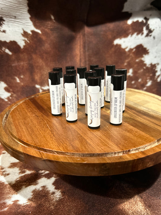Unscented Tallow Lip Balm