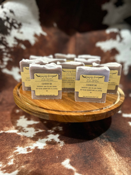 Elderberry Tallow Soap Bar