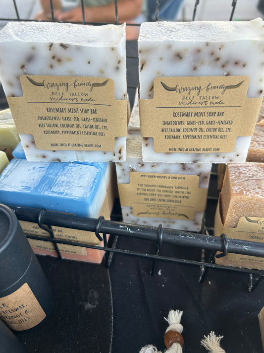 Rosemary Mint Tallow Bar Soap